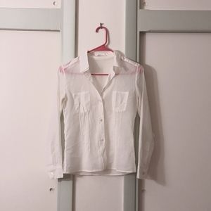 Sheer Button-up Blouse